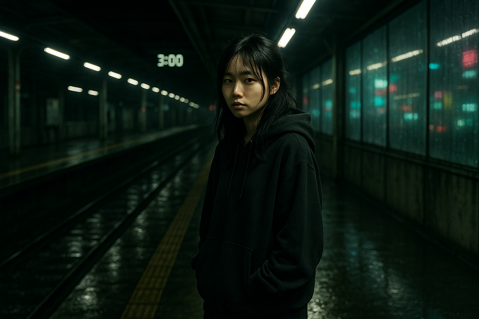 Self-Portrait at a 3AM platform